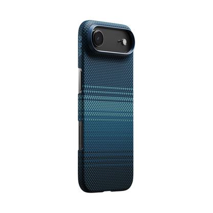 iPhone 17 Air Kılıf M-safe Şarj Özellikli Aramid Fiber Pitaka Tactile Woven Sunset-Moonrise Serisi Kılıf