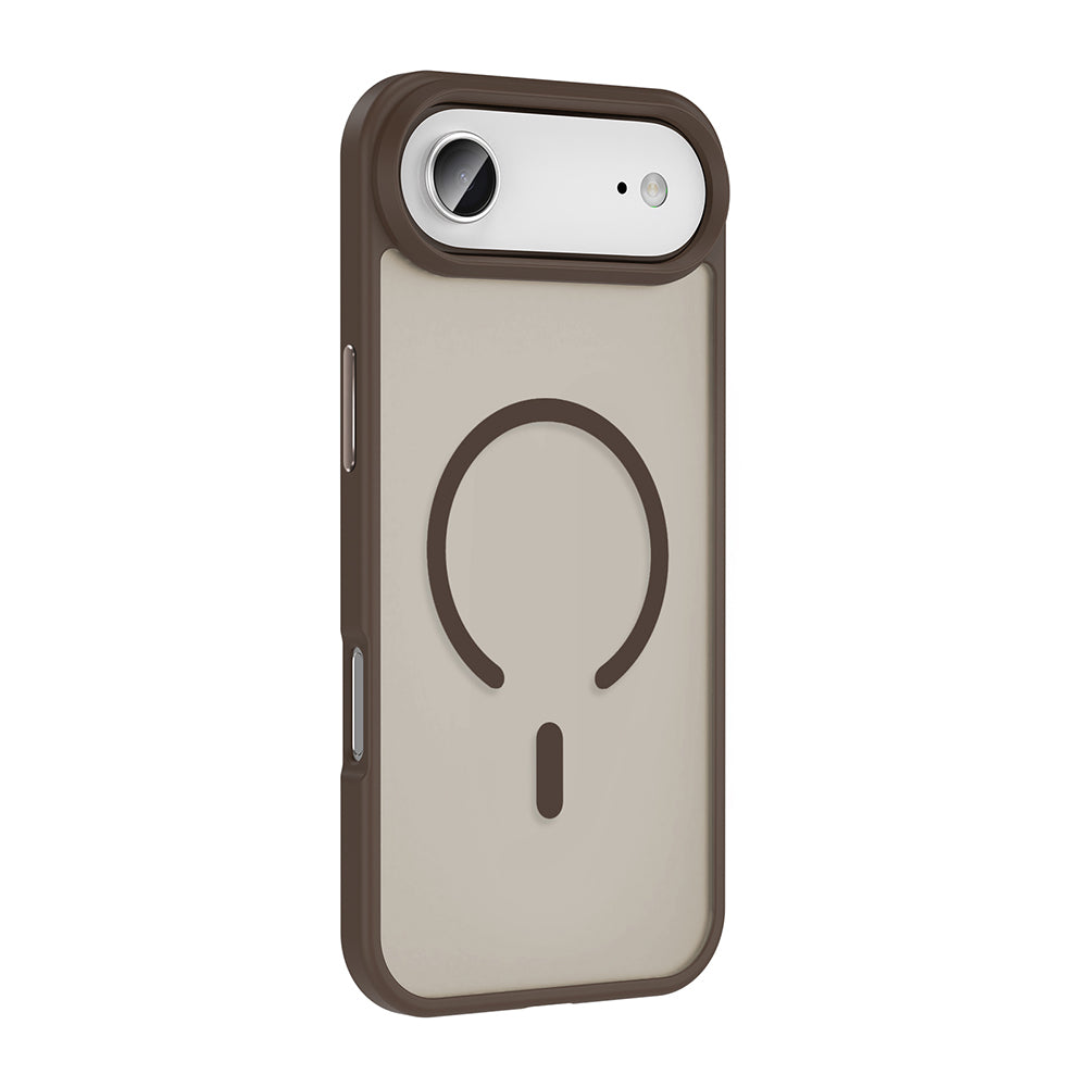 Apple iPhone 17 Air Kılıf M-safe Şarj Özellikli Mat Arka Yüzey Zore Sio Kapak Gri