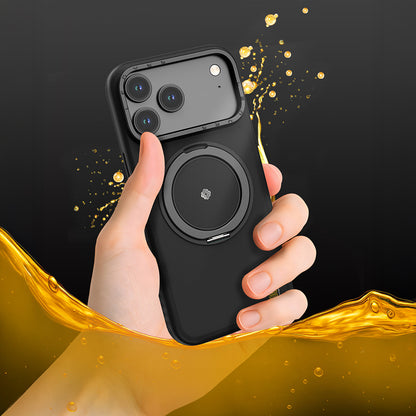 iPhone 17 Air Kılıf M-safe Şarj Özellikli Metal Standlı Lenyes CK225 Kevlar Kılıf