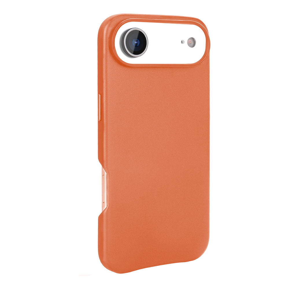 Apple iPhone 17 Air Kılıf M-safe Şarj Özellikli PU Deri Görünümlü Zore Kupra Kapak Lacivert