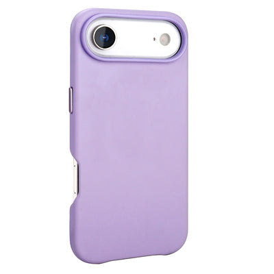 Apple iPhone 17 Air Kılıf M-safe Şarj Özellikli PU Deri Görünümlü Zore Kupra Kapak Mor