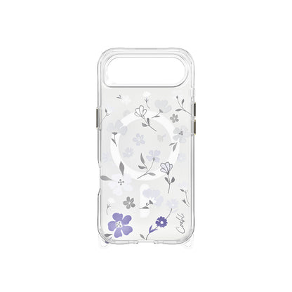 iPhone 17 Air Kılıf M-safe Şarj Özellikli Şeffaf Arka Yüzey Çiçekli Coehl Amara Kılıf