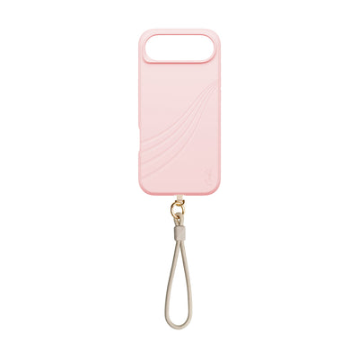Apple iPhone 17 Air Kılıf M-safe Şarj Özellikli Soft Arka Yüzey Askı İpli Coehl Serina Kapak Pembe