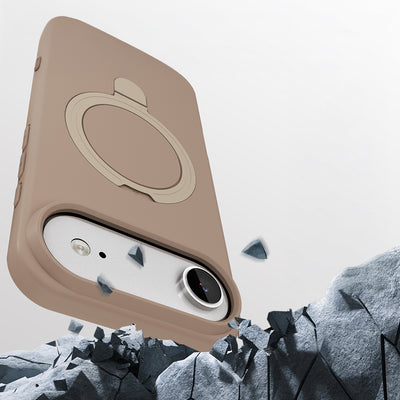 Apple iPhone 17 Air Kılıf M-safe Şarj Özellikli Standlı Zore Samara Kapak Lila