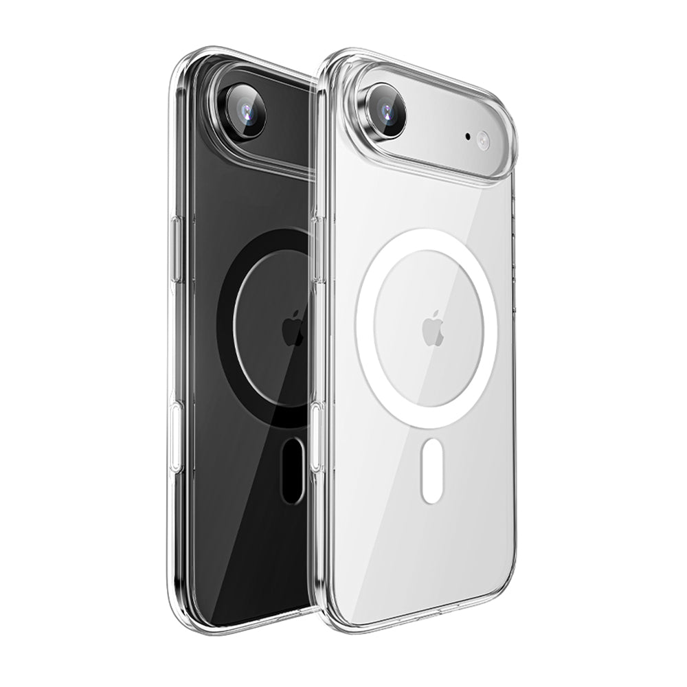 iPhone 17 Air Kılıf M-safe Şarj Özellikli Transparan Sert PC Wlons Pita Kılıf