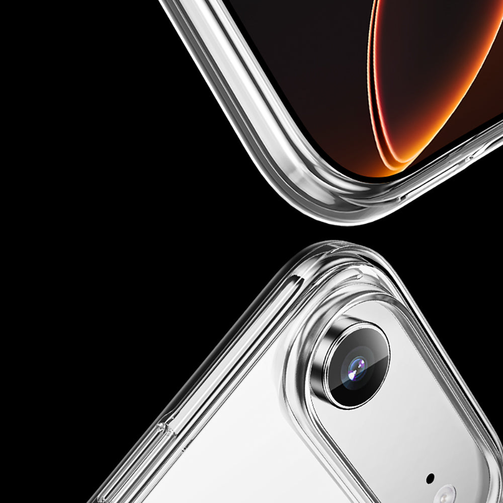 iPhone 17 Air Kılıf M-safe Şarj Özellikli Transparan Sert PC Wlons Pita Kılıf