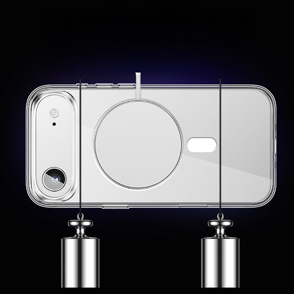 iPhone 17 Air Kılıf M-safe Şarj Özellikli Transparan Sert PC Wlons Pita Kılıf