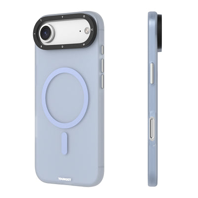 Apple iPhone 17 Air Kılıf M-safe Şarj Özellikli Youngkit Hidden Sand Serisi Kapak Turuncu