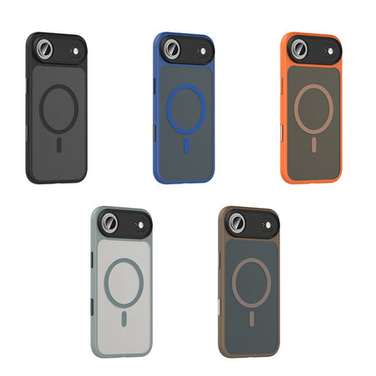 iPhone 17 Air Kılıf Mat Arka Yüzey Wireless Şarj Özellikli Zore Flet M-safe Kılıf