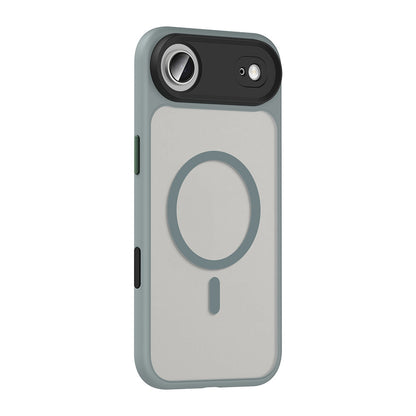 iPhone 17 Air Kılıf Mat Arka Yüzey Wireless Şarj Özellikli Zore Flet M-safe Kılıf