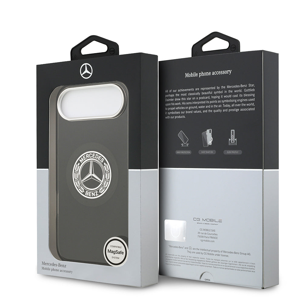 iPhone 17 Air Kılıf Mercedes Benz Orjinal Lisanslı M-safe Şarj Özellikli Çift Katmanlı PC Nostaljik Yıldız Dizayn Kılıf