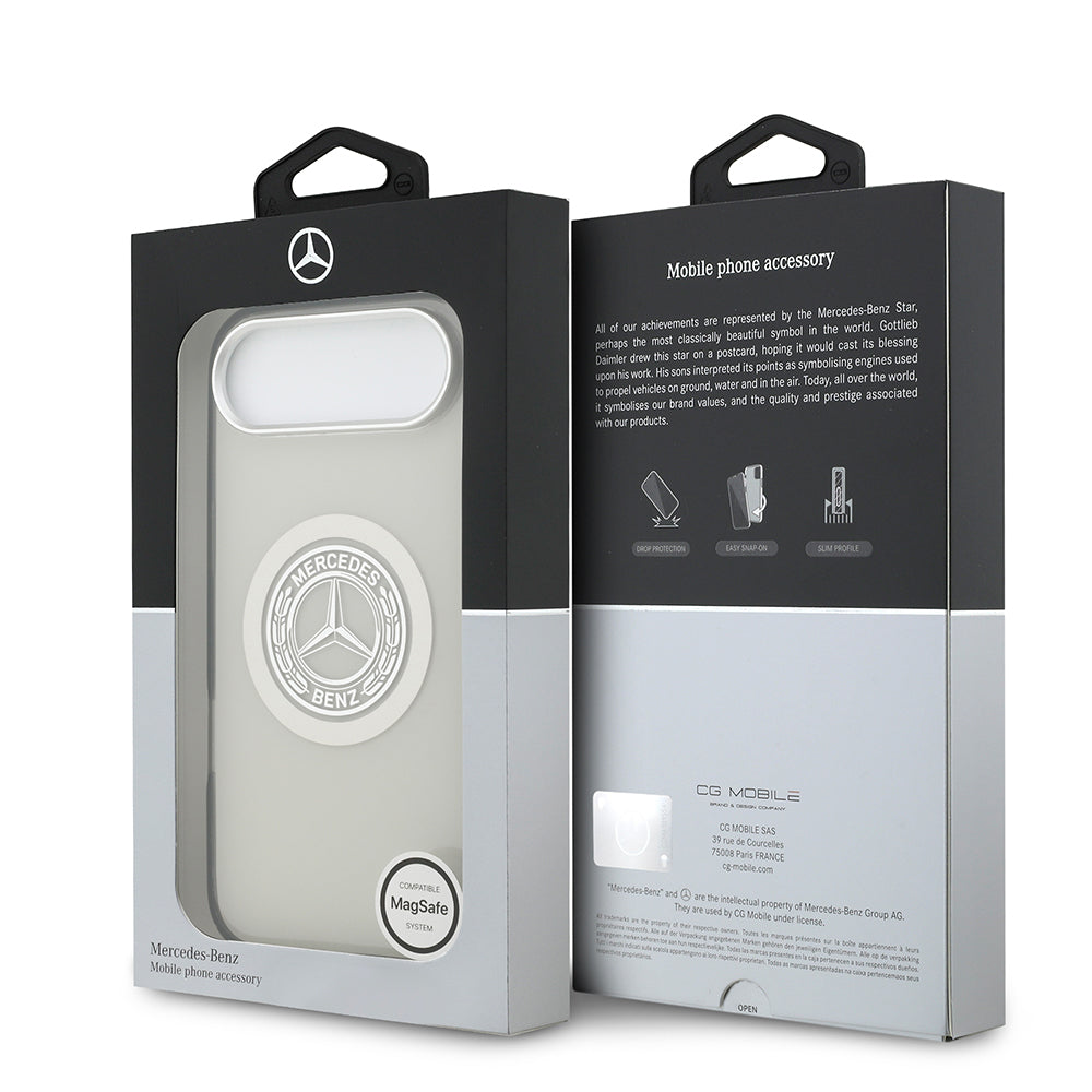 iPhone 17 Air Kılıf Mercedes Benz Orjinal Lisanslı M-safe Şarj Özellikli Çift Katmanlı PC Nostaljik Yıldız Dizayn Kılıf
