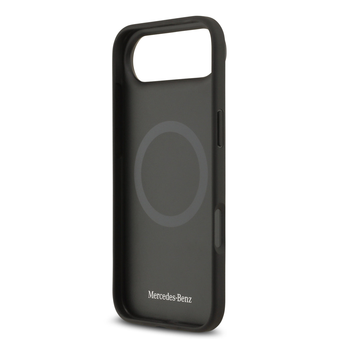 Apple iPhone 17 Air Kılıf Mercedes Benz Orjinal Lisanslı M-safe Şarj Özellikli Dokulu Desenli Deri Kapak Kahverengi