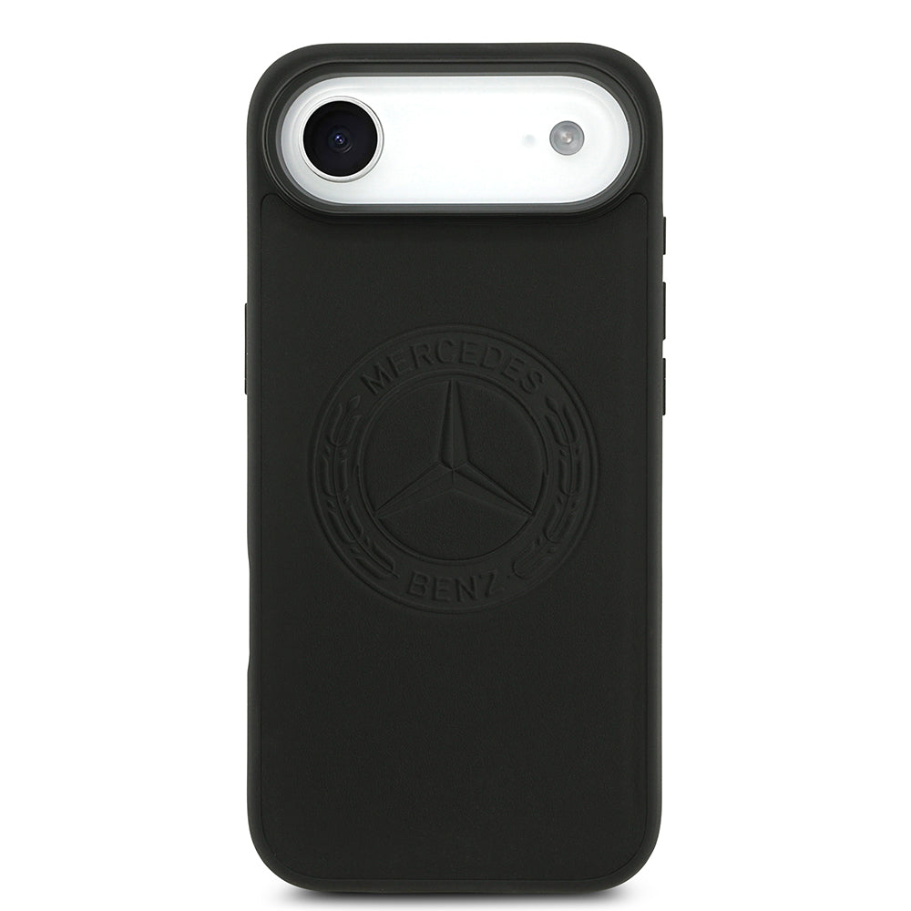 iPhone 17 Air Kılıf Mercedes Benz Orjinal Lisanslı M-safe Şarj Özellikli Hakiki Deri Nostaljik Yıldız Dizayn Kılıf
