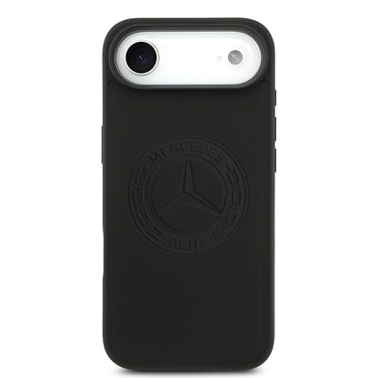 iPhone 17 Air Kılıf Mercedes Benz Orjinal Lisanslı M-safe Şarj Özellikli Hakiki Deri Nostaljik Yıldız Dizayn Kılıf