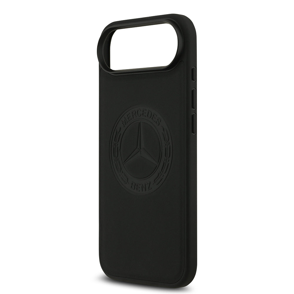 iPhone 17 Air Kılıf Mercedes Benz Orjinal Lisanslı M-safe Şarj Özellikli Hakiki Deri Nostaljik Yıldız Dizayn Kılıf