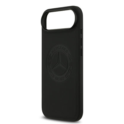 iPhone 17 Air Kılıf Mercedes Benz Orjinal Lisanslı M-safe Şarj Özellikli Hakiki Deri Nostaljik Yıldız Dizayn Kılıf