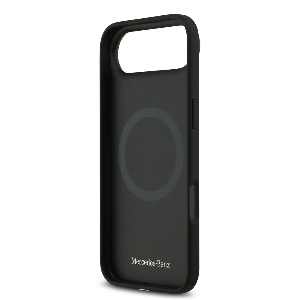 iPhone 17 Air Kılıf Mercedes Benz Orjinal Lisanslı M-safe Şarj Özellikli Hakiki Deri Nostaljik Yıldız Dizayn Kılıf