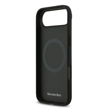 iPhone 17 Air Kılıf Mercedes Benz Orjinal Lisanslı M-safe Şarj Özellikli Hakiki Deri Nostaljik Yıldız Dizayn Kılıf