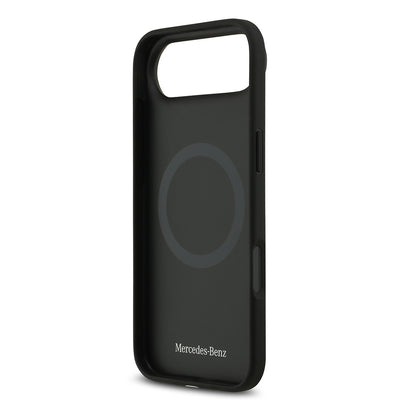 Apple iPhone 17 Air Kılıf Mercedes Benz Orjinal Lisanslı M-safe Şarj Özellikli Hakiki Deri Nostaljik Yıldız Dizayn Kapak Kahverengi