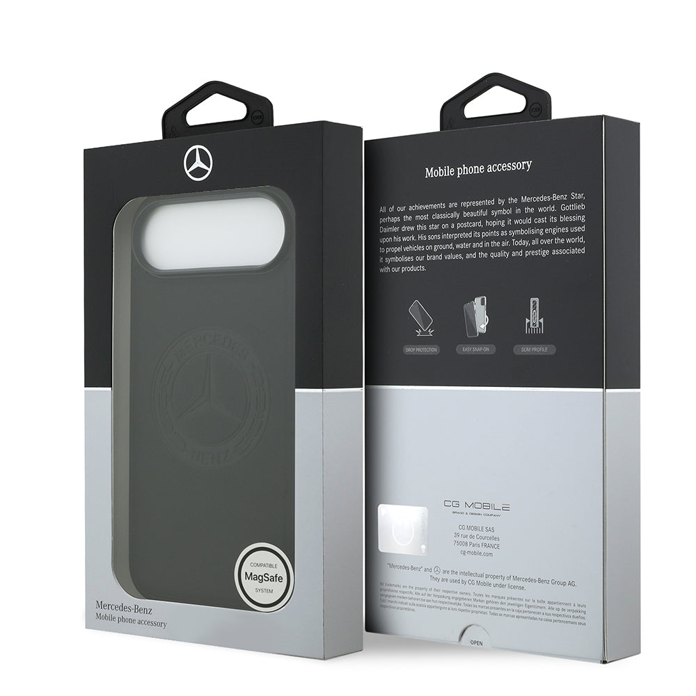 iPhone 17 Air Kılıf Mercedes Benz Orjinal Lisanslı M-safe Şarj Özellikli Hakiki Deri Nostaljik Yıldız Dizayn Kılıf