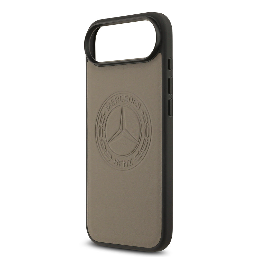 iPhone 17 Air Kılıf Mercedes Benz Orjinal Lisanslı M-safe Şarj Özellikli Hakiki Deri Nostaljik Yıldız Dizayn Kılıf