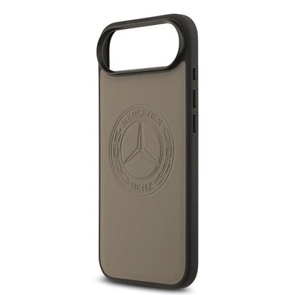 iPhone 17 Air Kılıf Mercedes Benz Orjinal Lisanslı M-safe Şarj Özellikli Hakiki Deri Nostaljik Yıldız Dizayn Kılıf