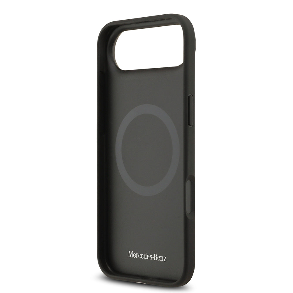 iPhone 17 Air Kılıf Mercedes Benz Orjinal Lisanslı M-safe Şarj Özellikli Hakiki Deri Nostaljik Yıldız Dizayn Kılıf