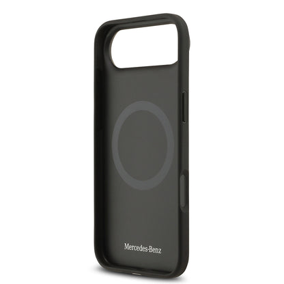 iPhone 17 Air Kılıf Mercedes Benz Orjinal Lisanslı M-safe Şarj Özellikli Hakiki Deri Nostaljik Yıldız Dizayn Kılıf