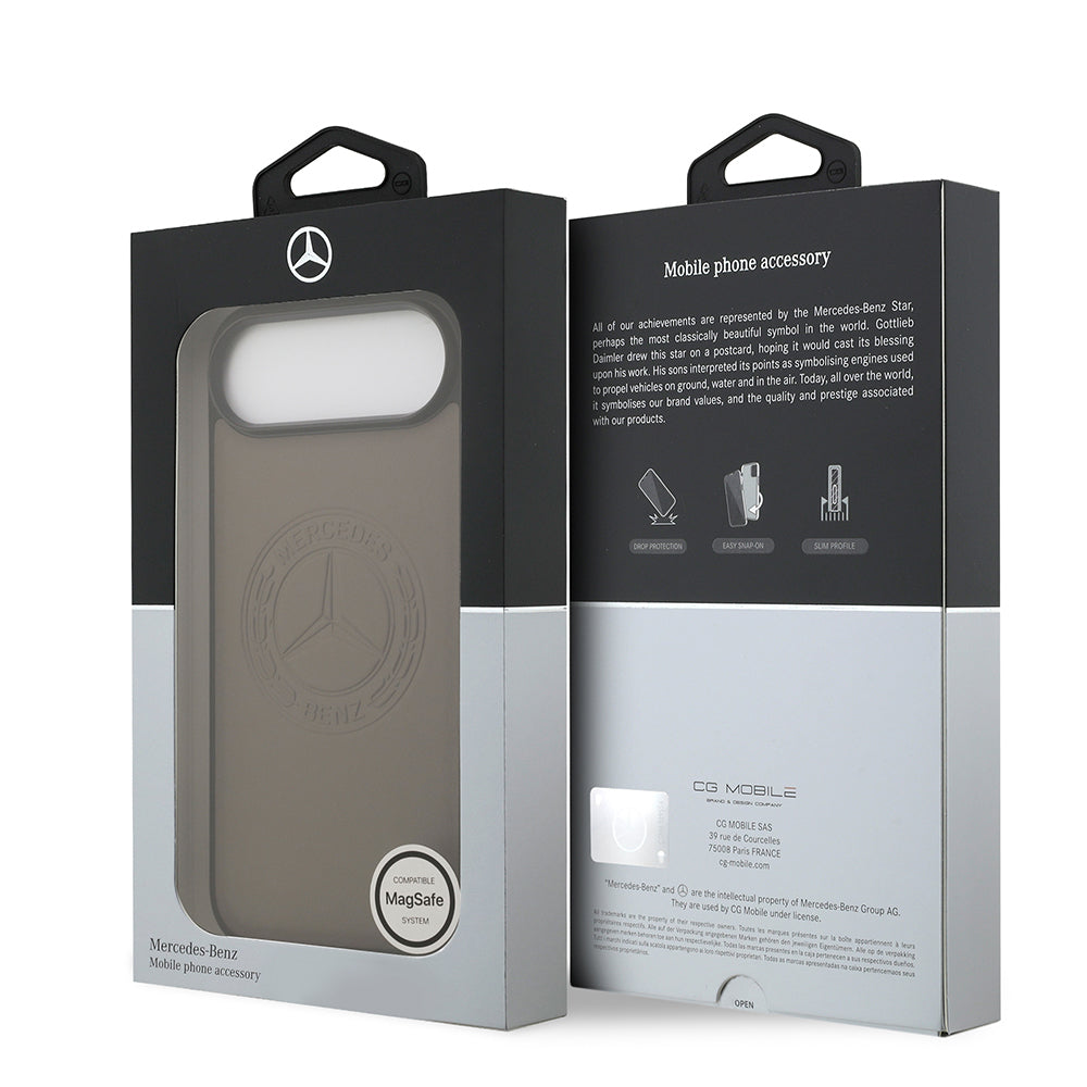 iPhone 17 Air Kılıf Mercedes Benz Orjinal Lisanslı M-safe Şarj Özellikli Hakiki Deri Nostaljik Yıldız Dizayn Kılıf