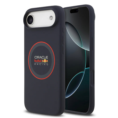 iPhone 17 Air Kılıf Redbull Orjinal Lisanslı M-safe Şarj Özellikli Kırmızı Halka ve Logo Silikon Kılıf