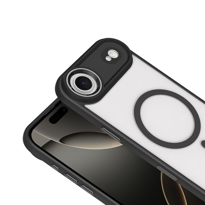 iPhone 17 Air Kılıf Wireless Şarj Özellikli Zore Krom M-safe Silikon Kılıf