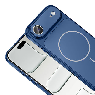 Apple iPhone 17 Air Kılıf Zore M-Safe Şarj Özellikli Kamera Korumalı Formen Kapak Turuncu