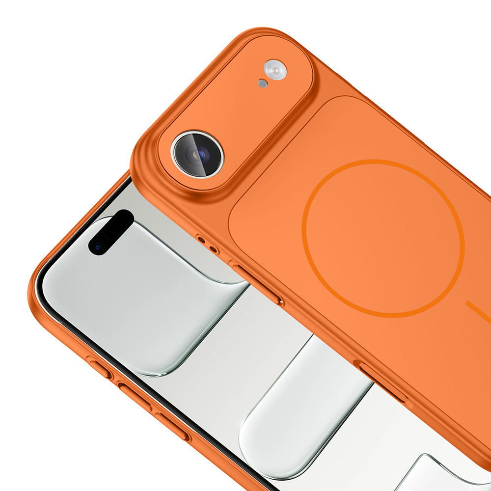 Apple iPhone 17 Air Kılıf Zore M-Safe Şarj Özellikli Kamera Korumalı Formen Kapak Siyah