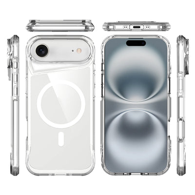 Apple iPhone 17 Air Kılıf Zore M-safe Şarj Özellikli T-Max M-safe Kapak Şeffaf