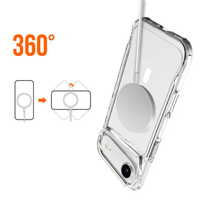 Apple iPhone 17 Air Kılıf Zore M-safe Şarj Özellikli T-Max M-safe Kapak Şeffaf