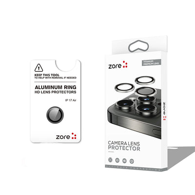Apple iPhone 17 Air Zore CL-12 Premium Safir Parmak İzi Bırakmayan Anti-Reflective Kamera Lens Koruyucu Mavi
