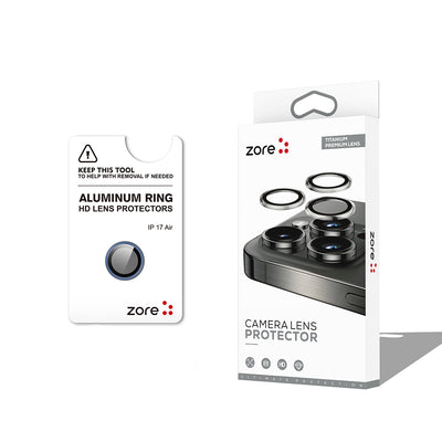 Apple iPhone 17 Air Zore CL-12 Premium Safir Parmak İzi Bırakmayan Anti-Reflective Kamera Lens Koruyucu Mavi