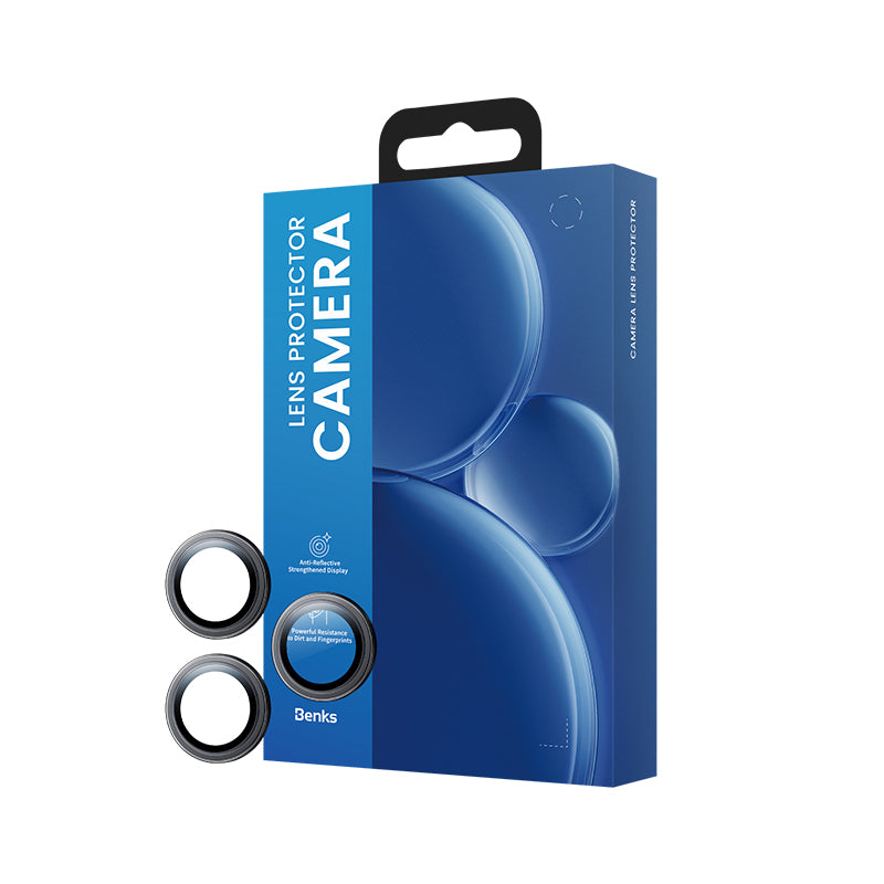 Apple iPhone 17 Benks DR Safir Kamera Lens Koruyucu Açık Mor