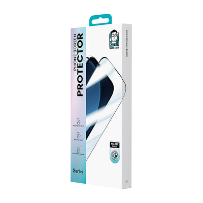 Apple iPhone 17 Benks JoyTouch Mat Oyun Ekran Koruyucu + Kolay Uygulama Aparatı Şeffaf