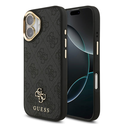 iPhone 17 Guess Orjinal Lisanslı 4G ve Yazı Logolu Kılıf + Ekran Koruyucu + Lens Koruyucu 3in1 Aksesuar Seti