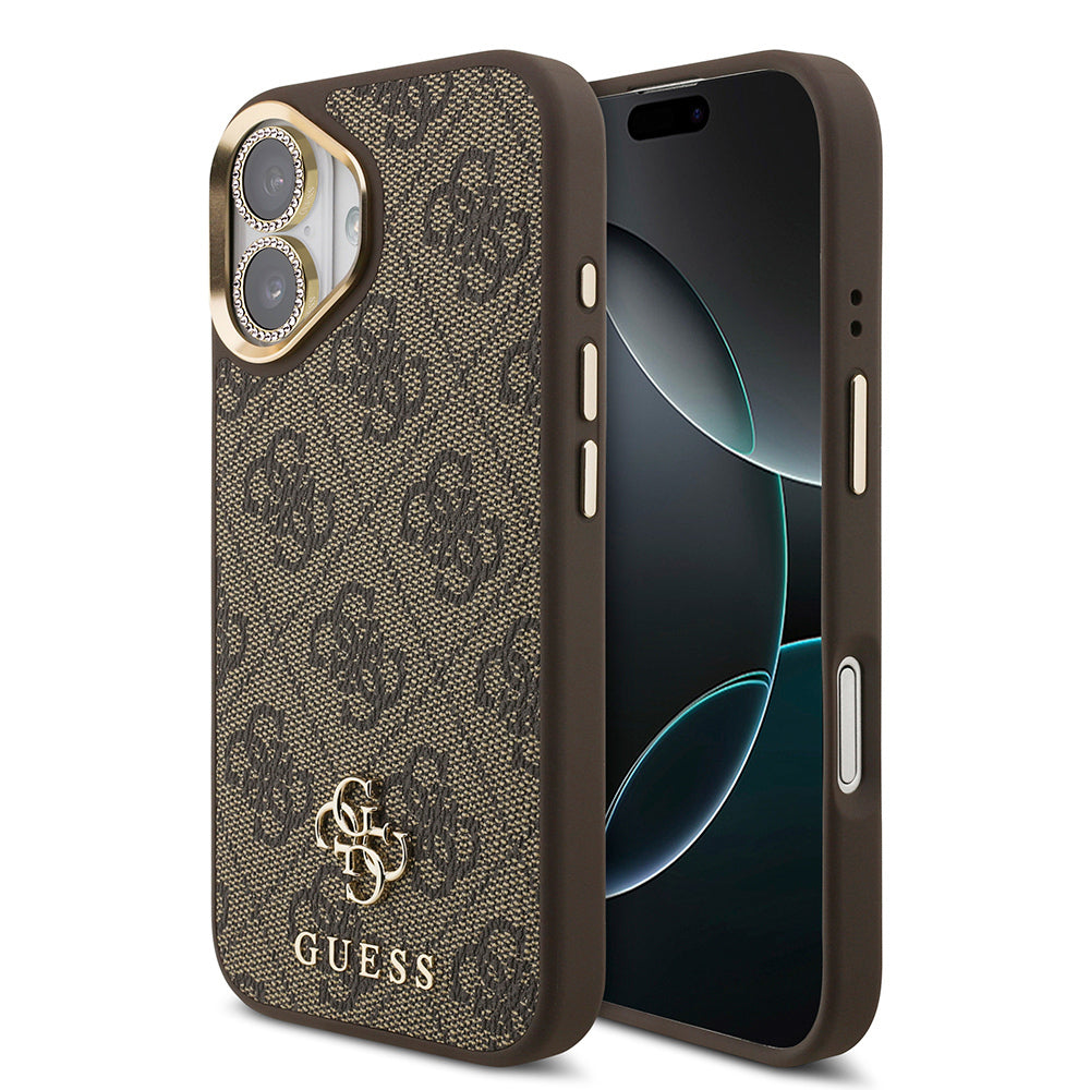 iPhone 17 Guess Orjinal Lisanslı 4G ve Yazı Logolu Kılıf + Ekran Koruyucu + Lens Koruyucu 3in1 Aksesuar Seti