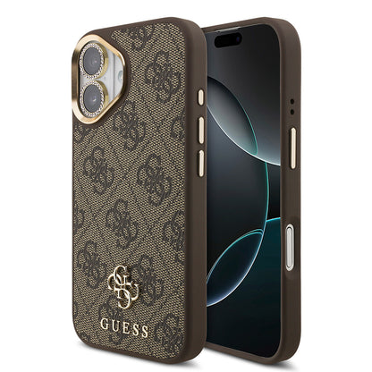 iPhone 17 Guess Orjinal Lisanslı 4G ve Yazı Logolu Kılıf + Ekran Koruyucu + Lens Koruyucu 3in1 Aksesuar Seti