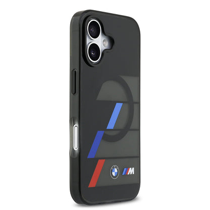 iPhone 17 Kılıf BMW Orjinal Lisanslı M-safe Şarj Özellikli IML Baskılı Üç Renkli M Dizayn Kılıf