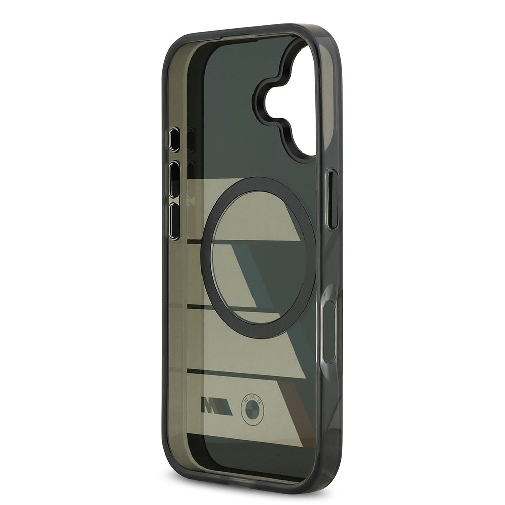 iPhone 17 Kılıf BMW Orjinal Lisanslı M-safe Şarj Özellikli IML Baskılı Üç Renkli M Dizayn Kılıf