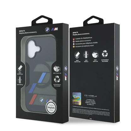 iPhone 17 Kılıf BMW Orjinal Lisanslı M-safe Şarj Özellikli IML Baskılı Üç Renkli M Dizayn Kılıf