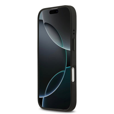 Apple iPhone 17 Kılıf BMW Orjinal Lisanslı M-safe Şarj Özellikli Metal BMW ve M Logolu PU Karbon Tasarımlı Kapak Kırmızı