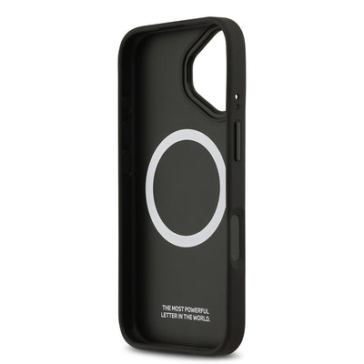 Apple iPhone 17 Kılıf BMW Orjinal Lisanslı M-safe Şarj Özellikli Metal BMW ve M Logolu PU Karbon Tasarımlı Kapak Kırmızı