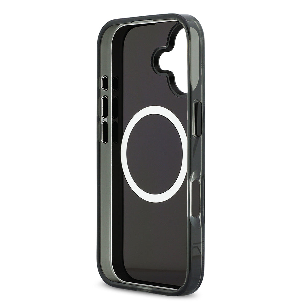 iPhone 17 Kılıf BMW Orjinal Lisanslı M-safe Şarj Özellikli Metal Kamera Butonlu Yatay Şeritli M Dizayn Kılıf