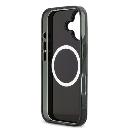 iPhone 17 Kılıf BMW Orjinal Lisanslı M-safe Şarj Özellikli Metal Kamera Butonlu Yatay Şeritli M Dizayn Kılıf